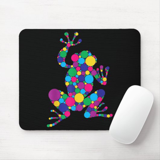 Funny Frog Lovers Polka Dot Art Student Happy Dot  Muismat (Met muis)