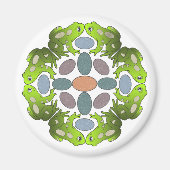 Funny Frog Mandala Magneet (Voorkant)