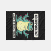 Funny Frog Me No Problemo Narrator But It Was All  Fleece Deken (Voorkant (Horizontaal))