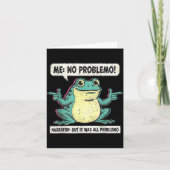 Funny Frog Me No Problemo Narrator But It Was All  Kaart (Voorkant)