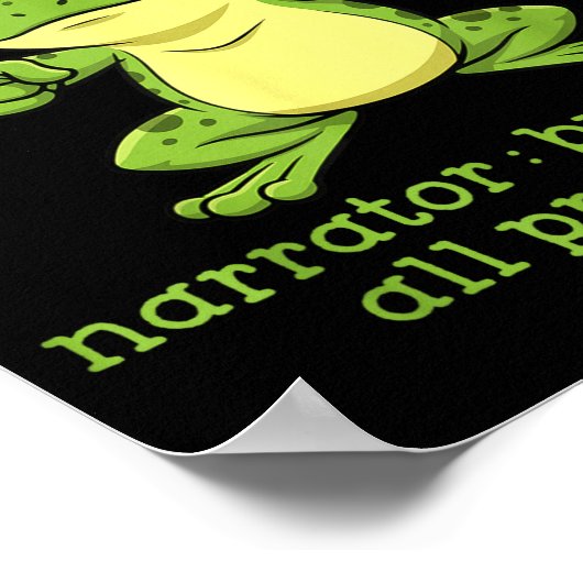 Funny Frog Me No Problemo Narrator But It Was All Poster (Hoek)