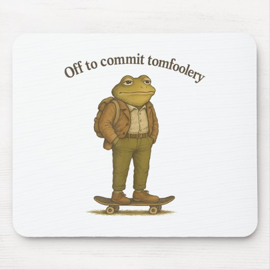Funny Frog Meme Gekke Dark Humor Off to Commit Tom Muismat (Voorkant)