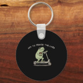 Funny Frog Off To Praise The Lord Christian Scoote Sleutelhanger (Voorkant)