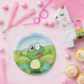 Funny Frog Papieren Bordje (Feest)