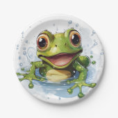 Funny frog papieren bordje (Voorkant)