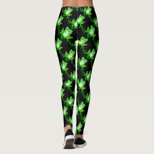 Funny Frog Pattern Leggings (Achterkant)
