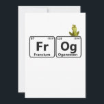 Funny Frog Periodic Table Elements Funny Science Bedankkaart<br><div class="desc">grappig,  periodiek,  periodiek,  kikker,  schattig,  ijskoud,  wetenschap,  scheikunde,  gift,  verjaardag</div>