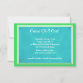 Funny Frog Pool Party Kaart (Achterkant)