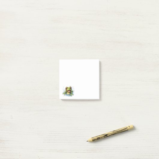 Funny frog post-it® notes (Op bureau)