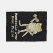 Funny Frog Pregnancy Announcement Medieval Pregnan Fleece Deken (Voorkant (Horizontaal))