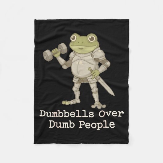 Funny Frog Pregnancy Announcement Medieval Pregnan Fleece Deken (Voorkant)