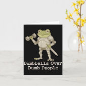 Funny Frog Pregnancy Announcement Medieval Pregnan Kaart (Gele Bloem)