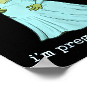 Funny Frog Pregnancy Announcement Medieval Pregnan Poster (Hoek)