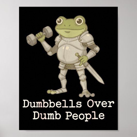 Funny Frog Pregnancy Announcement Medieval Pregnan Poster (Voorkant)