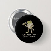 Funny Frog Pregnancy Announcement Medieval Pregnan Ronde Button 5,7 Cm (Voorkant /achterkant)