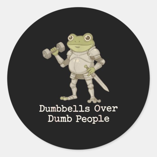 Funny Frog Pregnancy Announcement Medieval Pregnan Ronde Sticker (Voorkant)