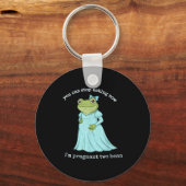 Funny Frog Pregnancy Announcement Medieval Pregnan Sleutelhanger (Voorkant)
