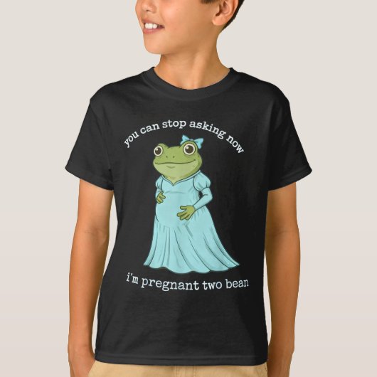 Funny Frog Pregnancy Announcement Medieval Pregnan T-shirt (Voorkant)