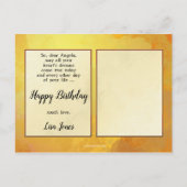 Funny Frog Prince Birthday Briefkaart (Achterkant)