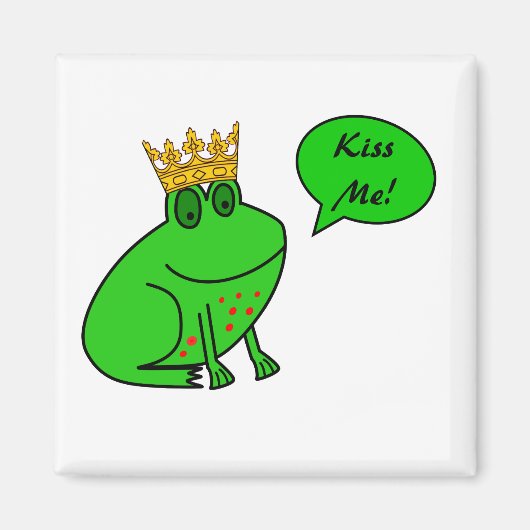 Funny Frog Prince - Dierlijke koelkastmagneten Magneet (Voorkant)