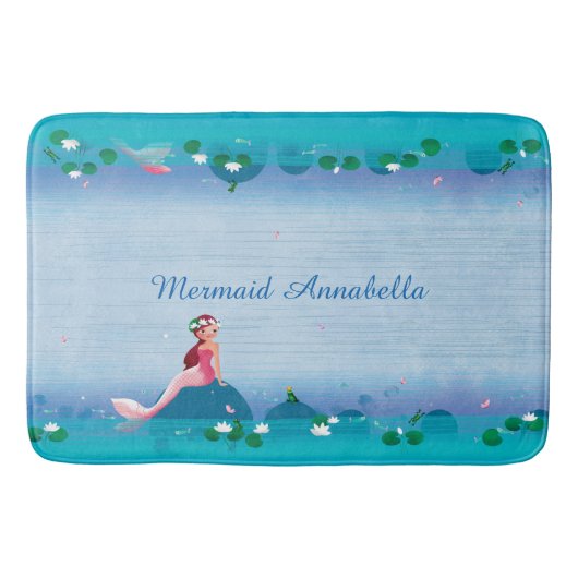 Funny Frog Prince en Sweet Little Mermaid Badmat (Voorkant)