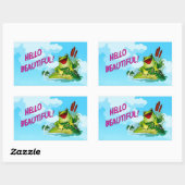 Funny Frog Prince - Hallo mooie sticker (Vel)