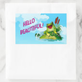Funny Frog Prince - Hallo mooie sticker (Tas)
