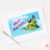 Funny Frog Prince - Hallo mooie sticker (Envelop)