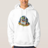 Funny Frog Pun: "Ribiiiting Cold!" Hoodie (Voorkant)