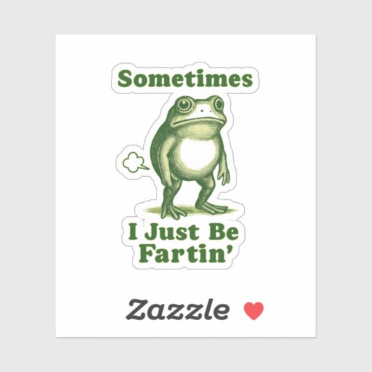 Funny Frog Quote Sticker (Vel)