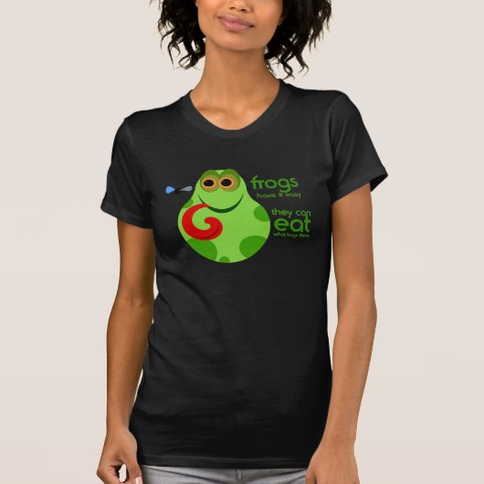 Funny Frog Quote T-shirt (Voorkant)