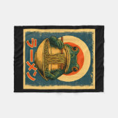 Funny Frog Ramen Kawaii Retro Japanese Rising Sun Fleece Deken (Voorkant (Horizontaal))