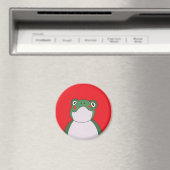 Funny Frog Red Magnet (Insitu (Vaatwasser))