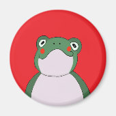 Funny Frog Red Magnet (Voorkant)