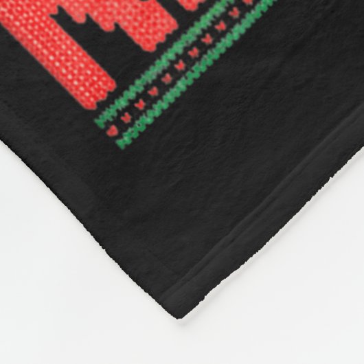 Funny Frog Retro Merry Resistmas Litical Ugly Chri Fleece Deken (Hoek)