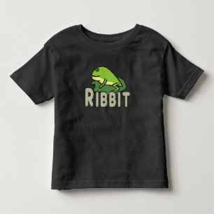 Funny Frog Ribbit Kinder Shirts
