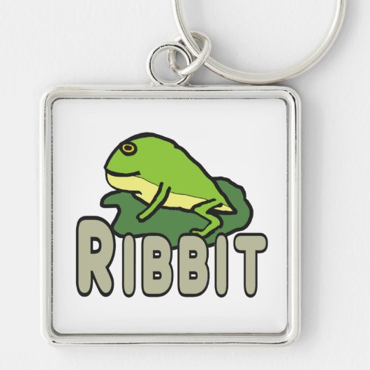 Funny Frog Ribbit Sleutelhanger (Voorkant)