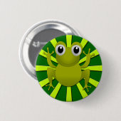 FUNNY FROG RONDE BUTTON 5,7 CM (Voorkant /achterkant)