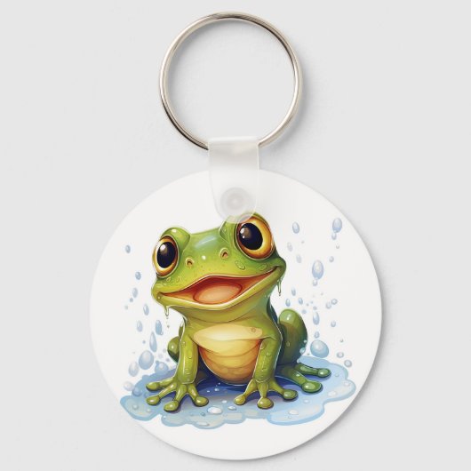 Funny frog sleutelhanger (Voorkant)
