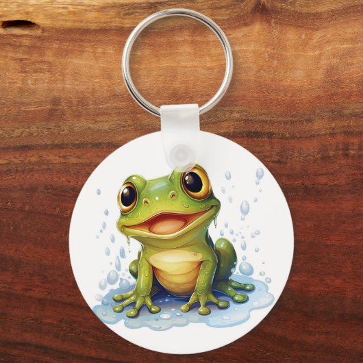 Funny frog sleutelhanger (Voorkant)