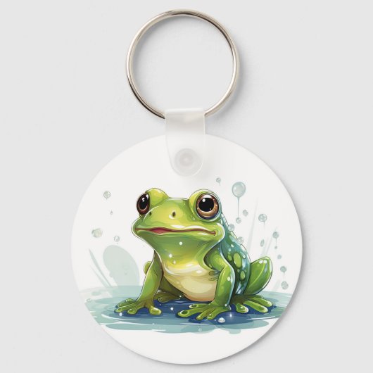 Funny frog sleutelhanger (Voorkant)