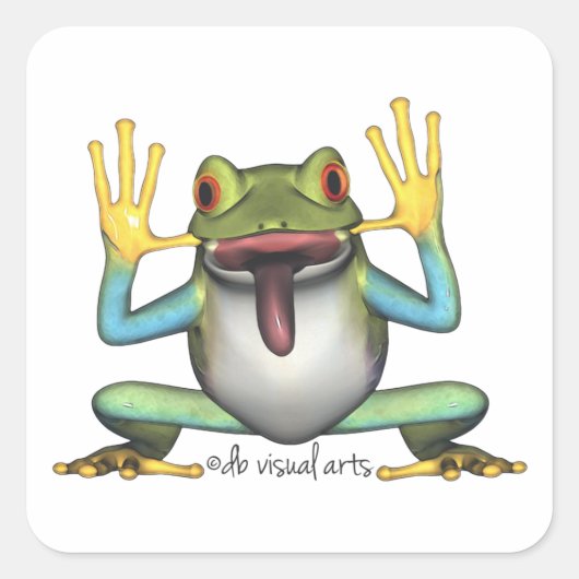 Funny Frog sticker (Voorkant)