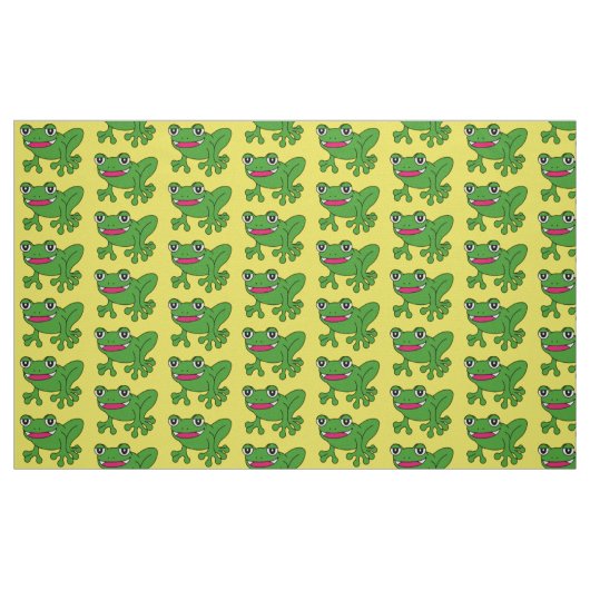 Funny frog stof (Fat Quarter)