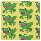 Funny frog stof (Swatch)