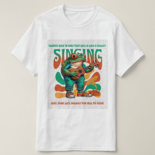 Funny Frog T-shirt (Design voorkant)
