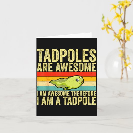 Funny Frog Tadle Lovers Design For Men Women Kids Kaart (Gele Bloem)