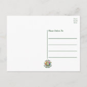 Funny Frog Thinking of You Encouragement Hello Briefkaart (Achterkant)