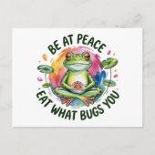 Funny Frog Thinking of You Encouragement Hello Briefkaart (Voorkant)