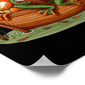 Funny Frog Toad Gevist  Clic Book Toad Lov Poster (Hoek)