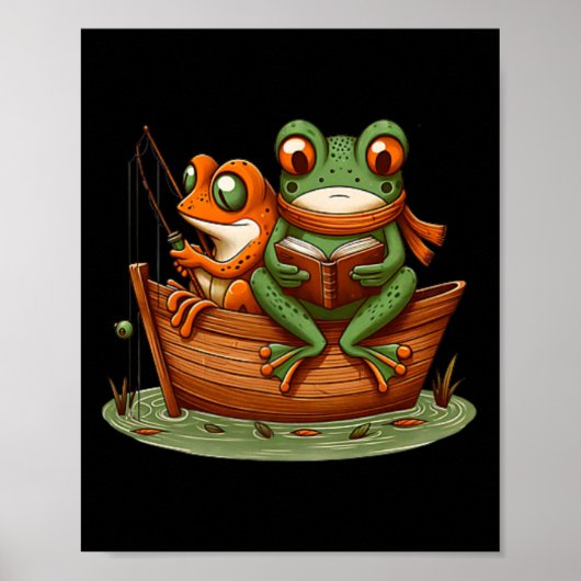 Funny Frog Toad Gevist  Clic Book Toad Lov Poster (Voorkant)